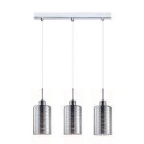 ESPEJO1 Oblong Glass with Line Effect Pendant Lights ESPEJO1X3S