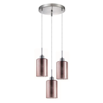 ESPEJO1 Oblong Glass with Line Effect Pendant Lights ESPEJO2X3R