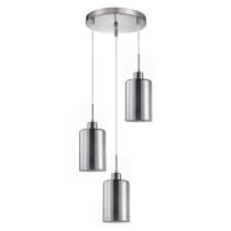 ESPEJO1 Oblong Glass with Line Effect Pendant Lights ESPEJO3X3R