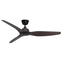 GUARDIAN 56'' CEILING FAN IP55 BLACK & DARK TIMBER FINISH