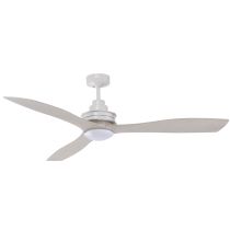 Clarence Ceiling Fan with LED Light by Mercator 56″ in White