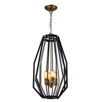 GAMBA Industrial Rustic Narrow Angular Cage Pendant Lights GAMBA2