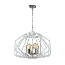 GAMBA Industrial Rustic Wide Angular Cage Pendant Lights GAMBA3