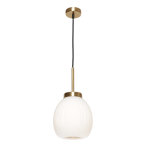 Garman 1 Light Pendant Light in Gold - GARM1PGLD