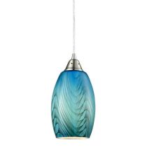  Glaze Series Pendants ES 60W BLU Hand blown Glass GLAZE3 CLA Lighting