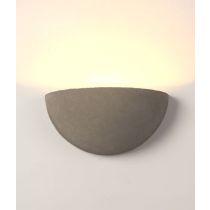 WALL LED 240V S/M Cement Grey Concrete Semicircle GOMO CLA Lighting