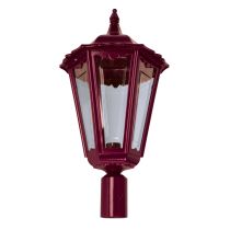 Chester Post Top Light Large Burgundy - 15088	