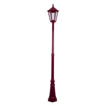 Chester Single Head Tall Post Light Large Burgundy - 15094	