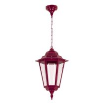 Turin Pendant Light Large Burgundy - 15502	