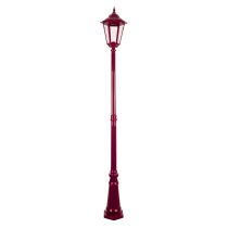 Turin Large Single Head Tall Post Light Burgundy - 15514	