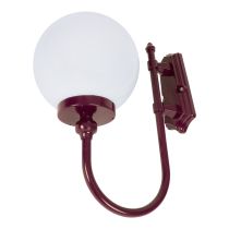 Lisbon 25cm Sphere Wall Light Burgundy - 15664	