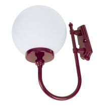 Lisbon 30cm Sphere Wall Light Burgundy - 15670	