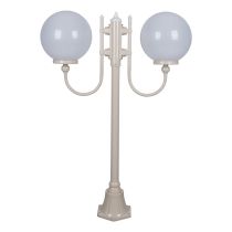 Lisbon Twin 30cm Spheres Curved Arms Short Post Light Beige - 15692	