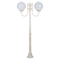 Lisbon Twin 30cm Sphere Curved Arms Medium Post Light Beige - 15716