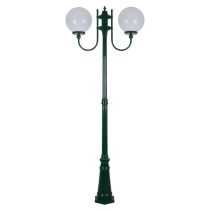 Lisbon Twin 30cm Sphere Curved Arms Tall Post Light Green - 15743	