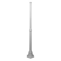 Turin 1.57 Meter Tall Base Exterior Post White - 16050	