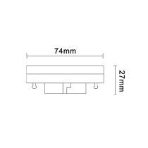 LED 6W GX53 Globe Warm White CLA - GX53001