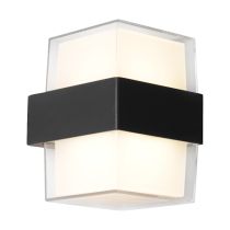 Haast Exterior Wall Light in Black - HAAS2EBLK