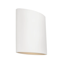 Herron Exterior Wall Light in White - HERR2EWHT