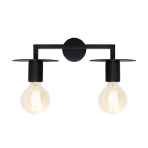 Inka 2 Light Wall Light Black - INKA2WBLK