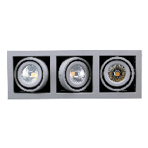 LED Triple Frame Light Silver/Grey 6.5W LDL-GIM3-SI Superlux