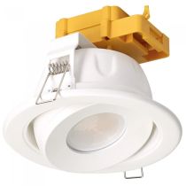 LED 40˚ Tilt Downlight White, Black 11W LDL-SWGD-WH Superlux