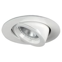 CHIP 7W LED ADJ DLIGHT COMPLETE WHITE / 3000K - LF3824/3000WH