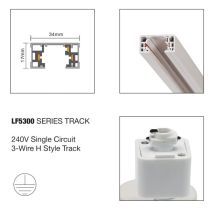 Kit TRACK 1M WHITE 2x BARIL & 2x GLOBES OL85302