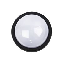 OSSEN LED ROUND BULKHEAD BLACK ACRYLIC - LF7552BK