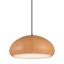 PENDANT ES 72W DOME Cherry Golden Oak IRON ALU LIGNA08 CLA Lighting 