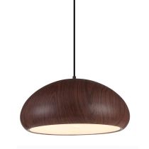  PENDANT ES 72W DOME Black Walnut IRON ALU LIGNA09 CLA Lighting 