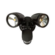 CADET.2 TWIN BLACK LED SENSOR FLOOD - LW7162BK