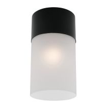 Mercator Lighting Anna DIY Batten Fix shade Matt Frosted Glass with Matt Black MA1071BLK