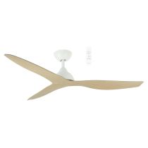 Avoca DC 1320mm 3 ABS Blade WIFI & Remote Control Ceiling Fan In White/Oak