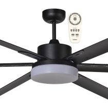 Albatross 84″ DC Ceiling Fan With 24W LED CCT Light and Remote Matt Black MAFML3MR_CCT