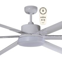 Albatross 72″ DC Ceiling Fan With 24W LED Light and Remote White MAFML5WR Martec