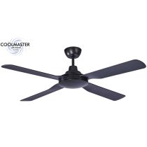 Discovery II 48" 4 Blade ABS Ceiling Fan Only Matt Black MDF124M