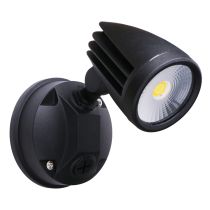 Fortress II 15W LED Single Exterior Security Light Matt Black / Tri-Colour - MLXF3451M