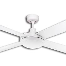 DLS1343W, Lifestyle 1320mm, 4 Blade Ceiling Fan with LED Light Tricolour, Energy-efficient Fans