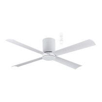 Carrara DC Close to Ceiling 4 ABS Blade 1220mm Hugger WIFI & Remote Control Ceiling Fan In White