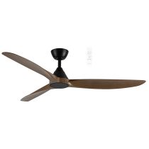 Seaforth DC 56" SMART WIFI Ceiling Fan Matt Black with Teak Blade MDCS143MT