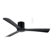 MFDC133M Fresno DC Close to Ceiling 3 ABS Blade 1320mm Hugger WIFI & Remote Control Ceiling Fan Matt Black