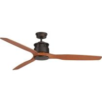 Governor 1520mm 3 Blade Ceiling Fan Only Old Bronze Motor Teak Blades - MGF153OT