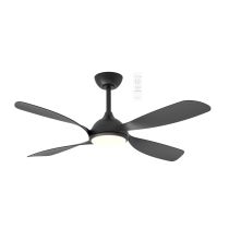 MHDC1343M Hampton DC 1320mm 4 ABS Blade WIFI & Remote Control Ceiling Fan with Variable Dim 18w CCT LED Light Matt Black