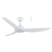 Impact DC 52" Smart WIFI Ceiling Fan with Dimmable CCT LED Light Matt White MIDC1333W