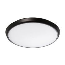 Martec Conrad 400mm LED Oyster Light 35W Tricolour Dimmable Matt Black - MLCO34535MD