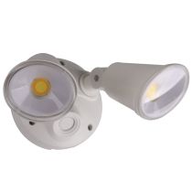 Defender Double Spot LED Outdoor Flood Light 2 x 10w Tricolour White - MLXD3452W