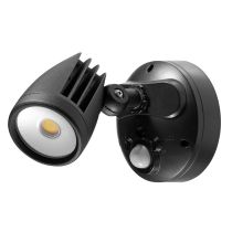 Fortress PRO LED Flood Light Outdoor IP65 Single Spot 18w Tricolour Matt Black - MLXFP3451M