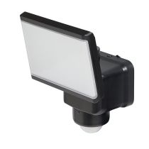 Patrol LED Outdoor Flood Light Sensor 20w Tricolour Matt Black - MLXP34520MS