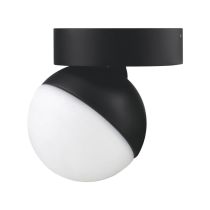 MOON 6/9W 240V TRIO SURFACE MOUNT LIGHT OPAL BLACK 22814